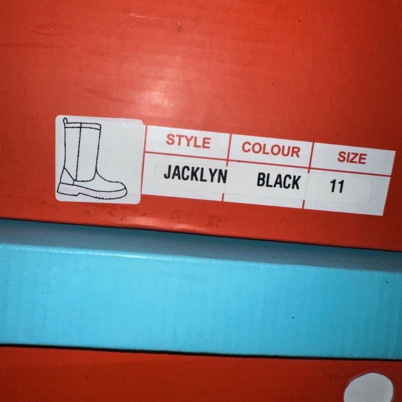 Modern Rush Womens Jacklyn Rain Boots in Black New In Box - Picture 11 of 14